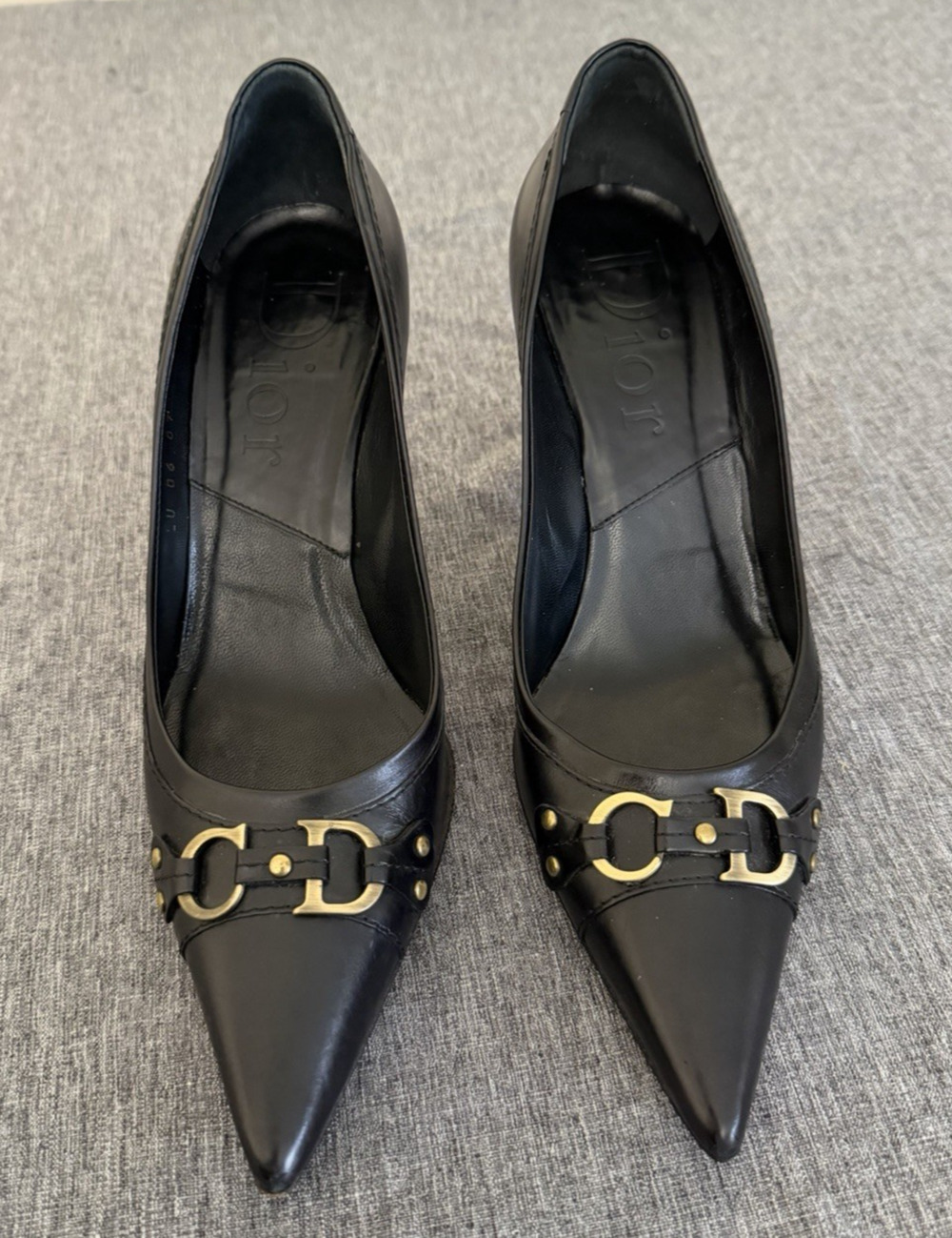Christian Dior y2k Vintage Leather Heels Size Eu 36 US